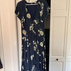Stunning blue and floral free people. Barely ever worn